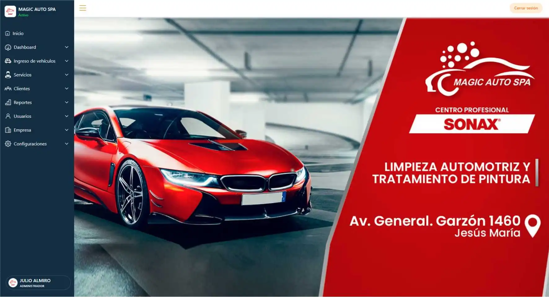 Sistema de control de servicios - Julio Almiro