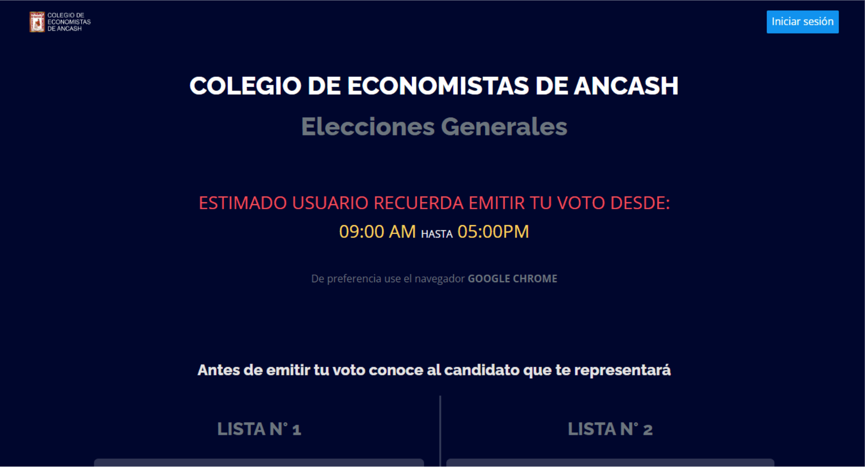 Sistema de elecciones de candidatos - Julio Almiro